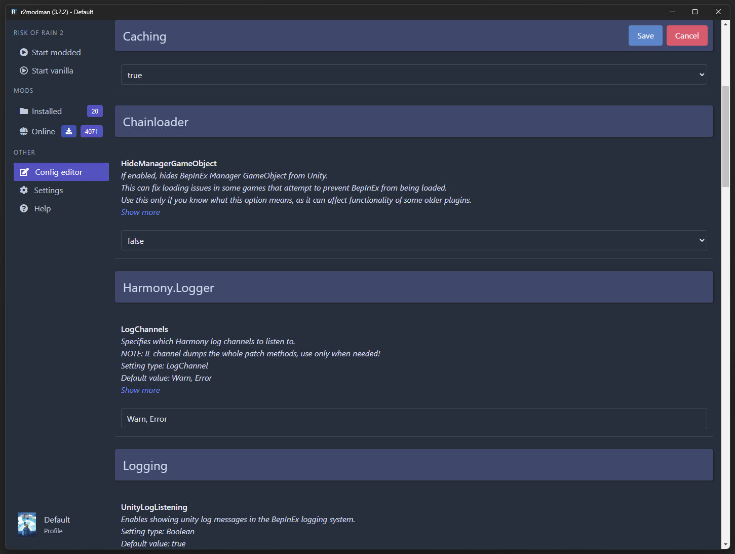 r2modmanPlus screenshot 4
