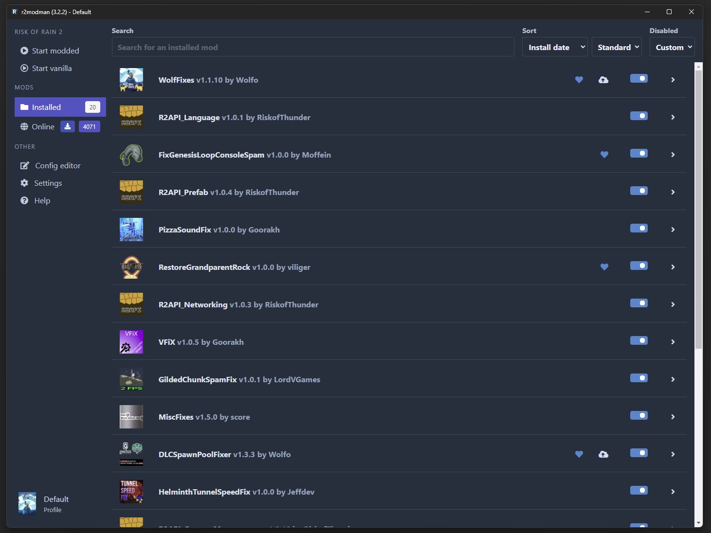 r2modmanPlus screenshot 2