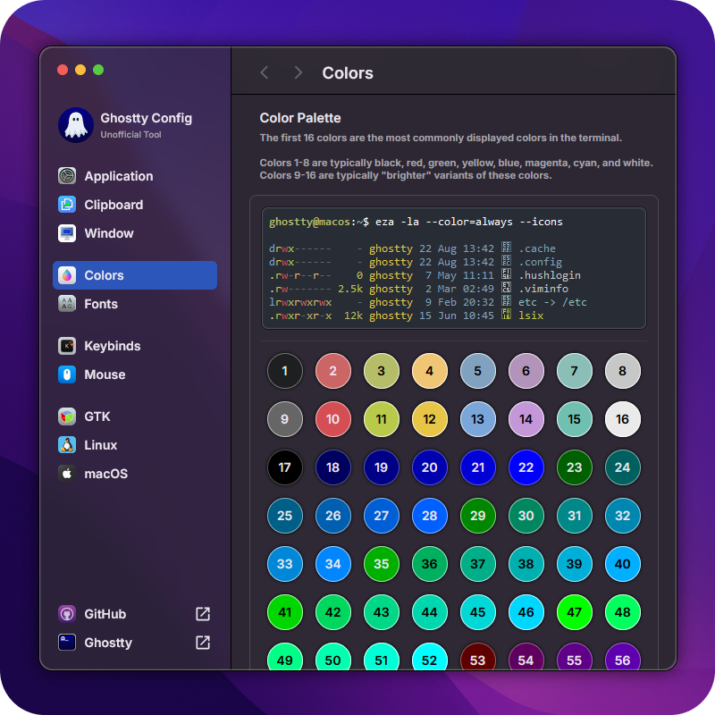 ghostty-config screenshot 1