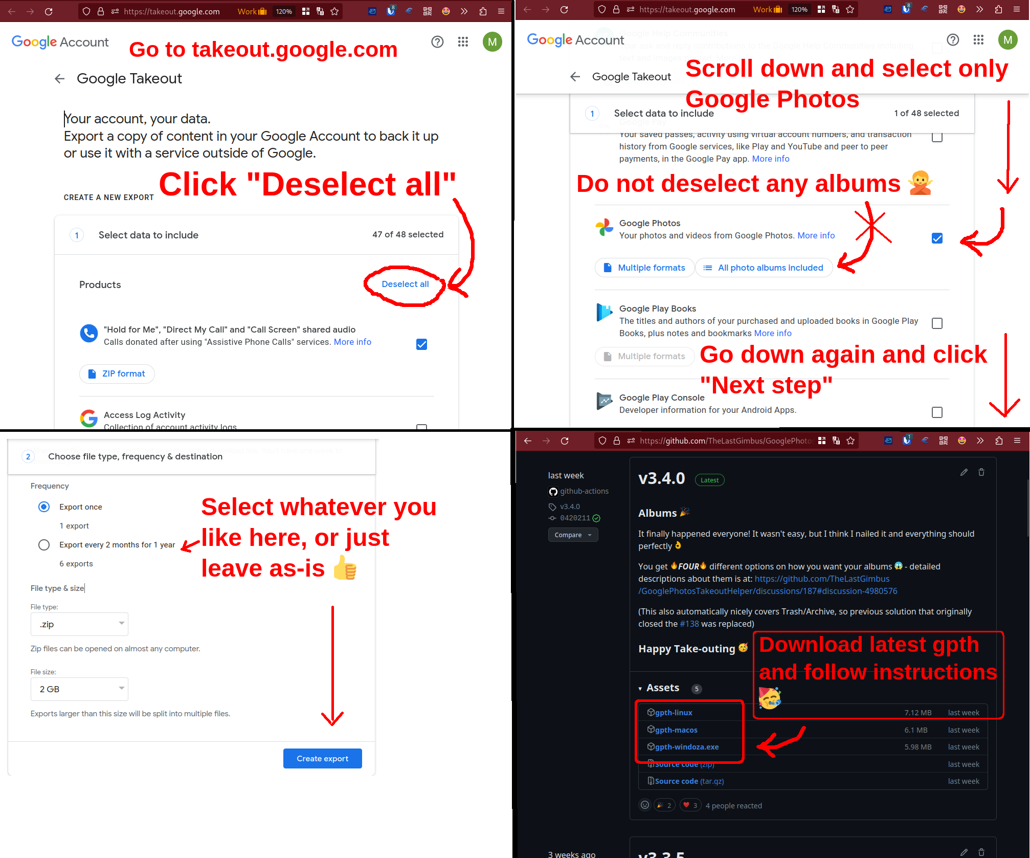 GooglePhotosTakeoutHelper screenshot 1