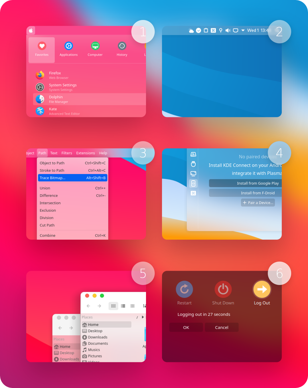 WhiteSur-kde screenshot 1