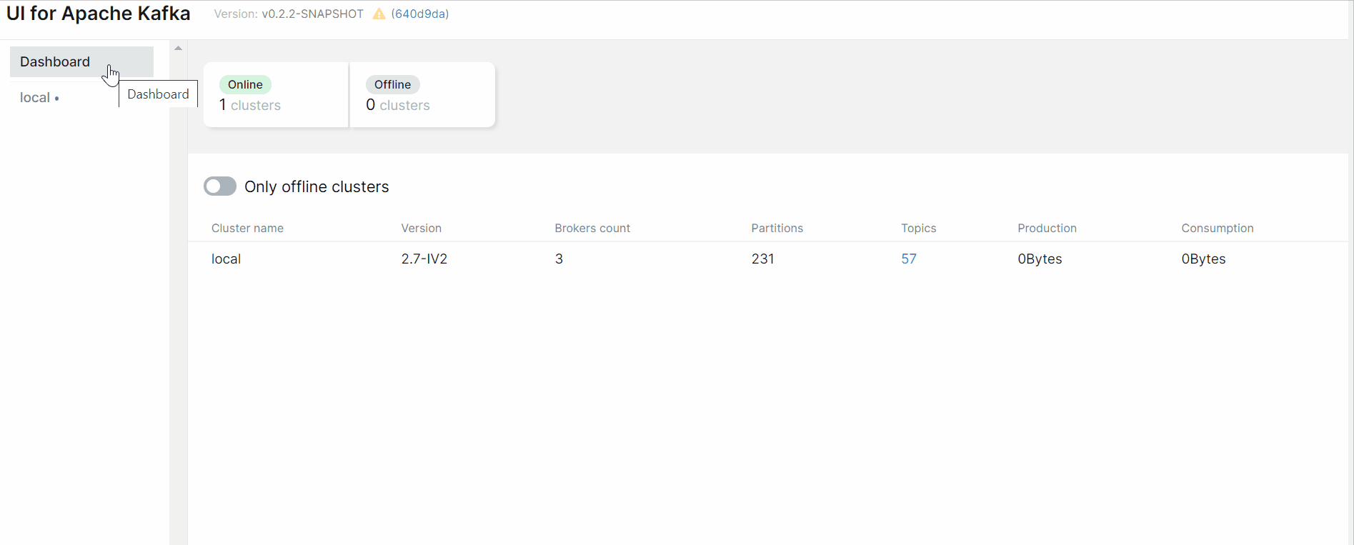 kafka-ui screenshot 3
