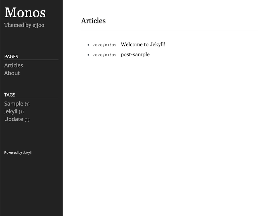 jekyll-theme-monos screenshot 2