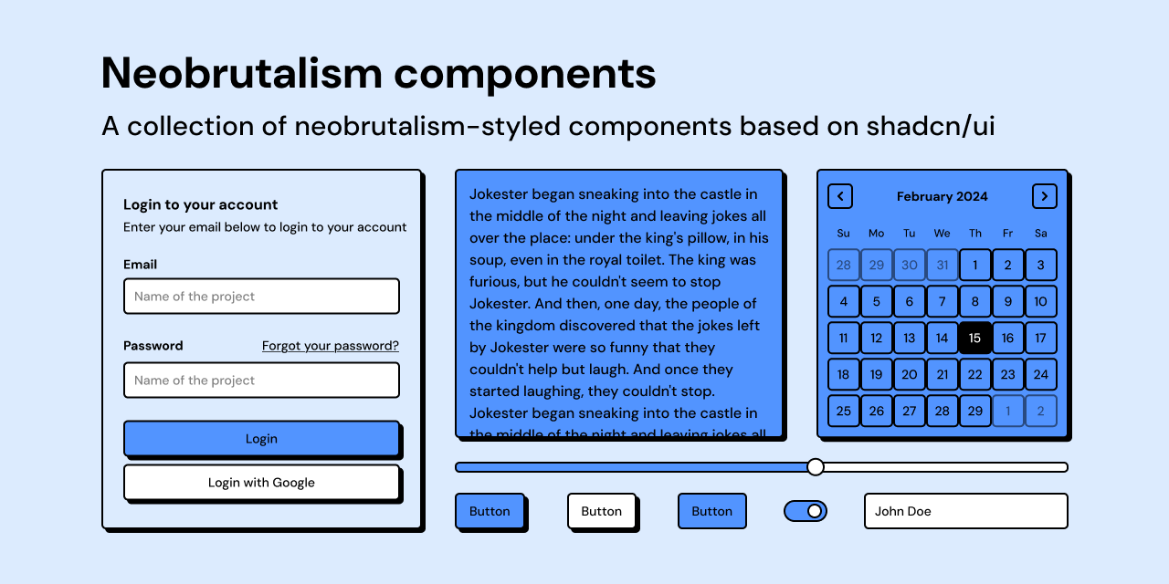 neobrutalism-components screenshot 1