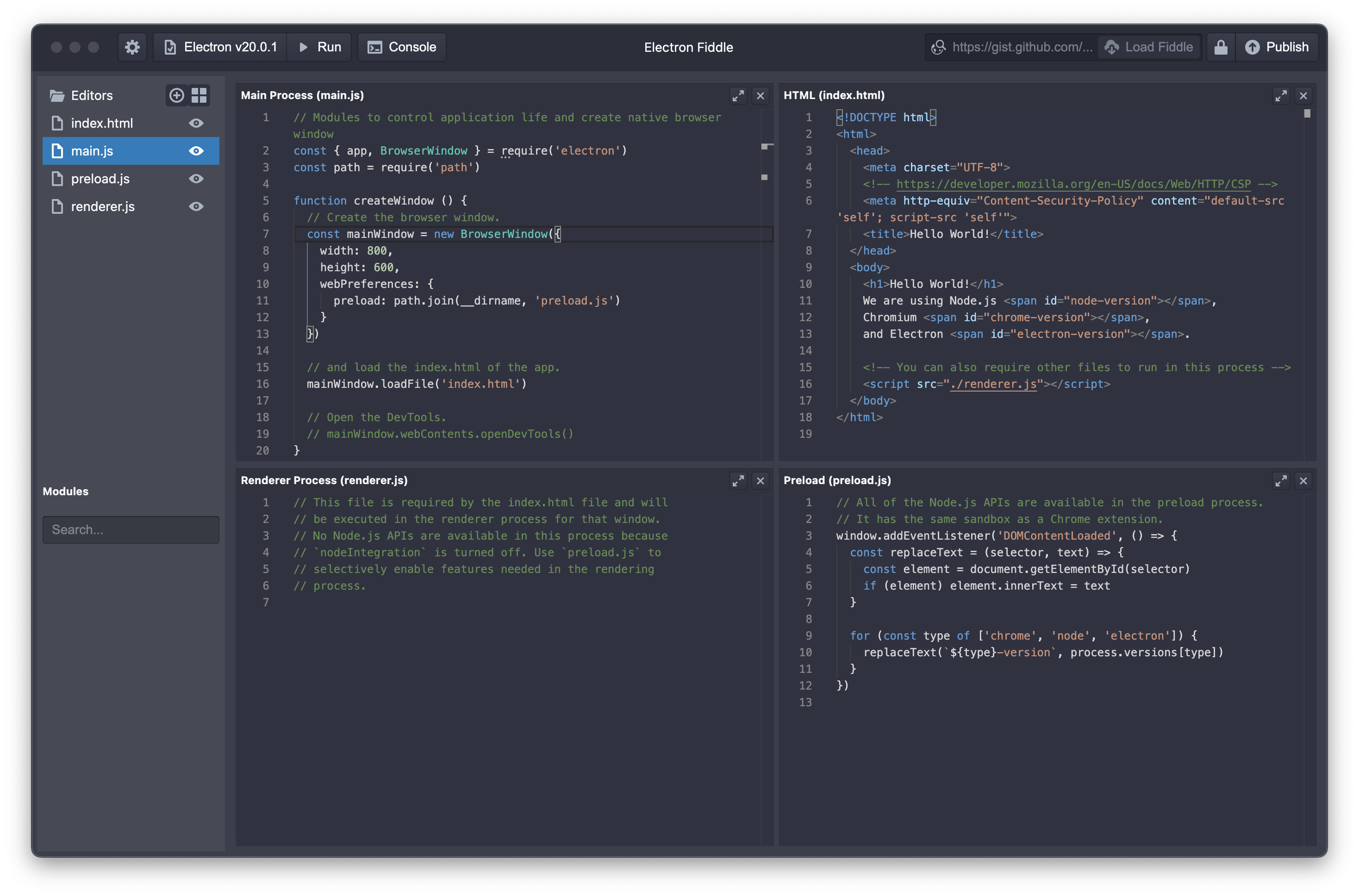 fiddle screenshot 1