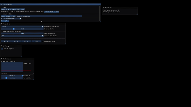 mesh2splat screenshot 2