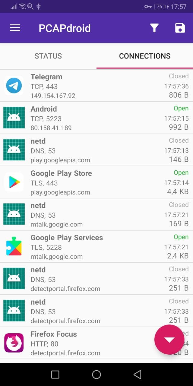 PCAPdroid screenshot 2