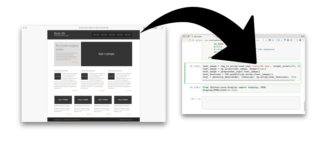 Screenshot-to-code screenshot 1