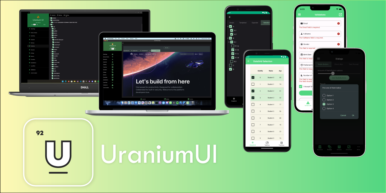 UraniumUI screenshot 2
