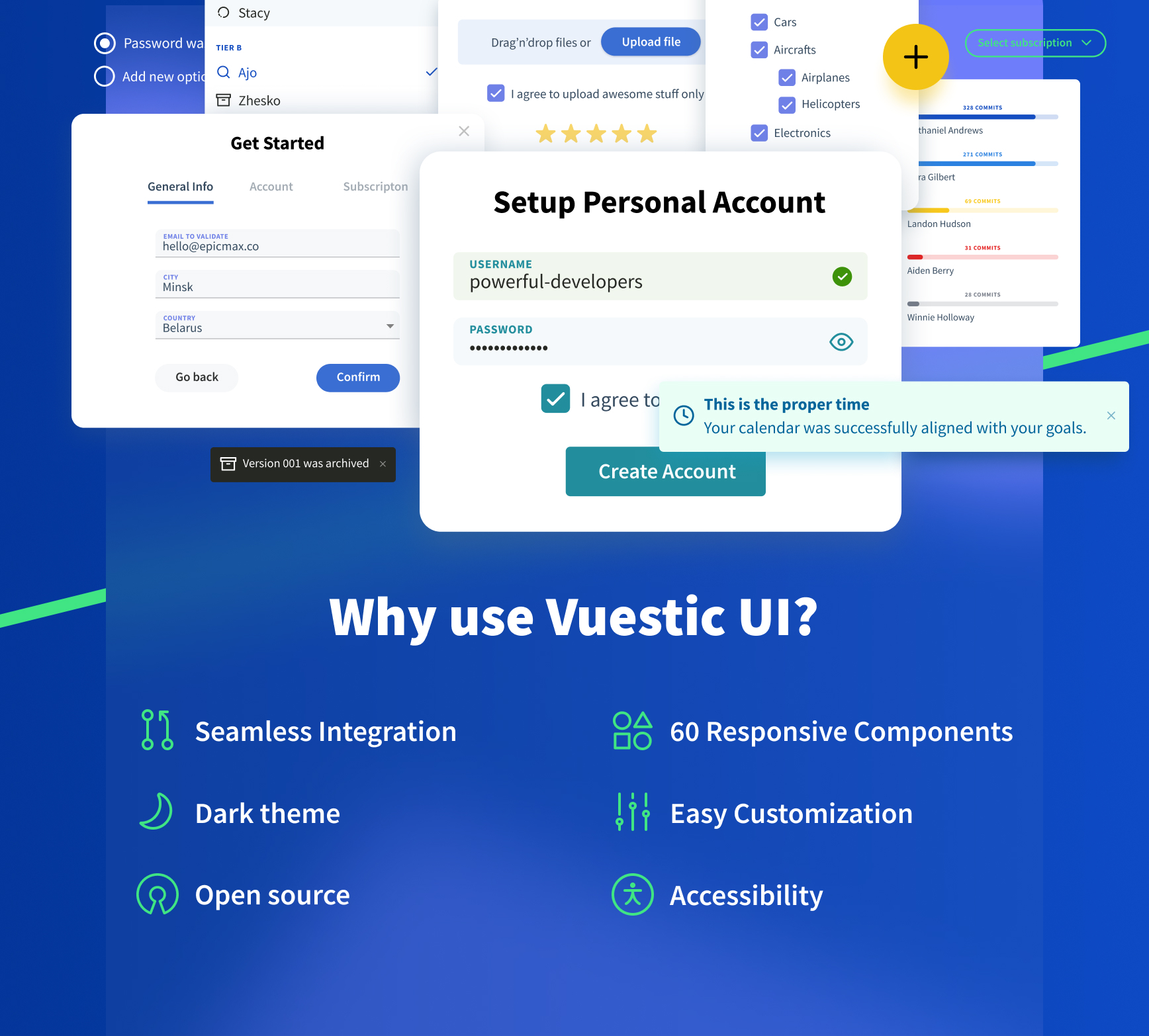 vuestic-ui screenshot 2