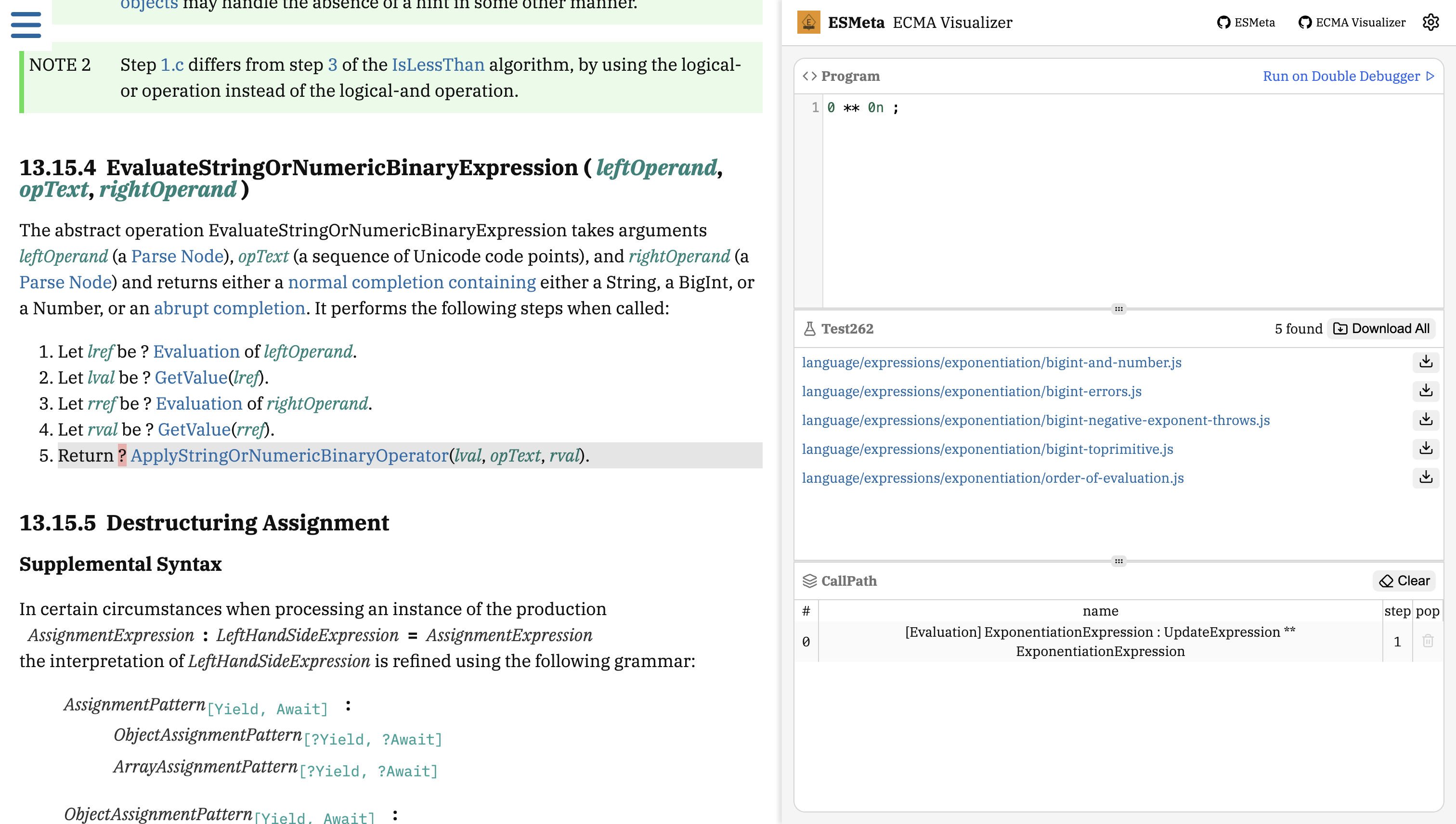esmeta screenshot 1