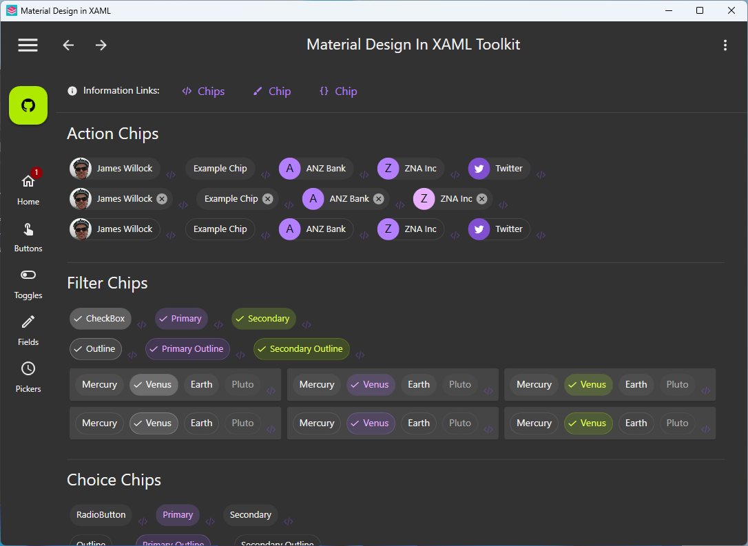 MaterialDesignInXamlToolkit screenshot 3