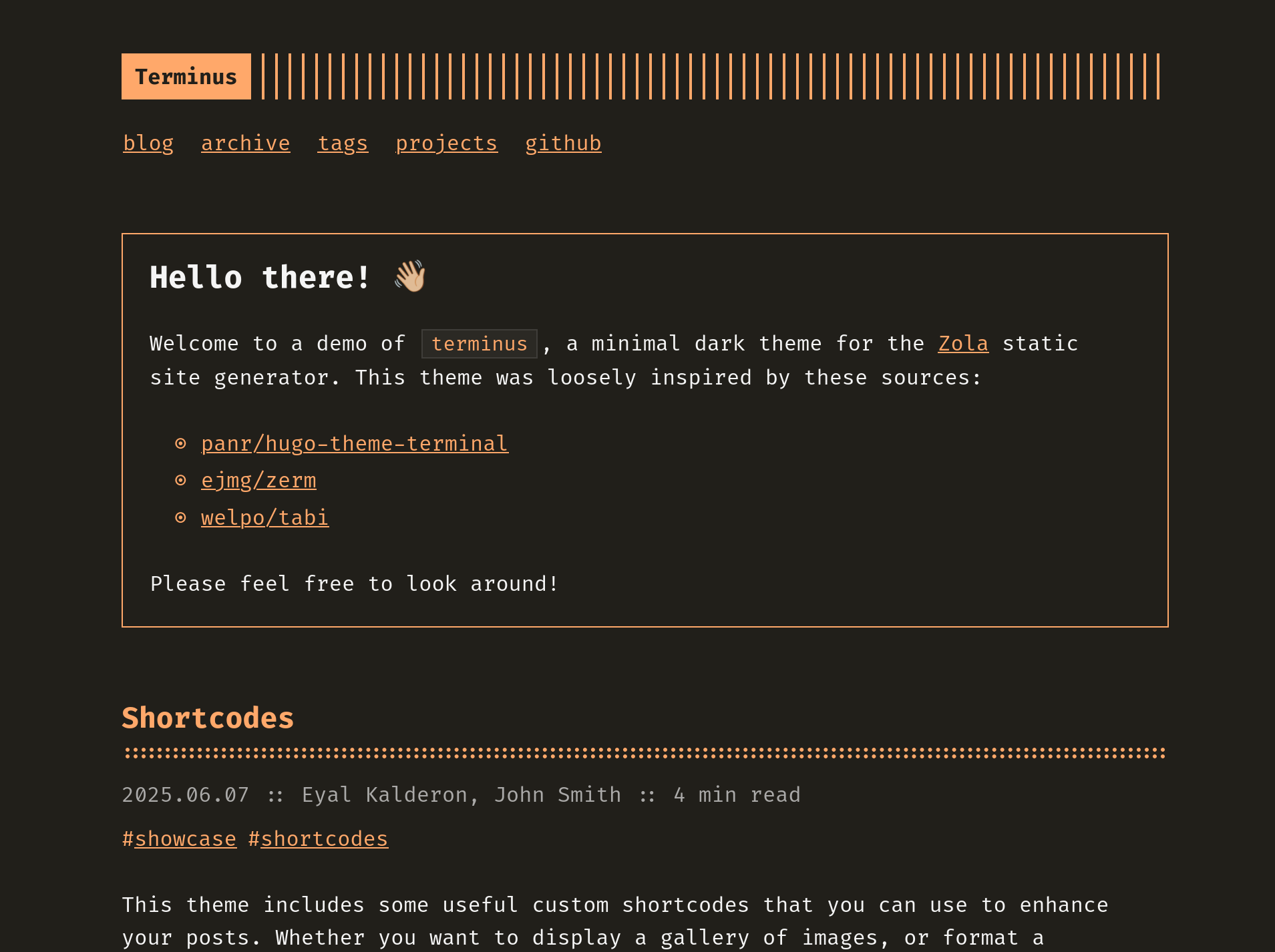 terminus screenshot 1
