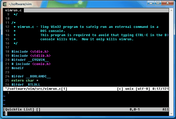 asyncrun.vim screenshot 3