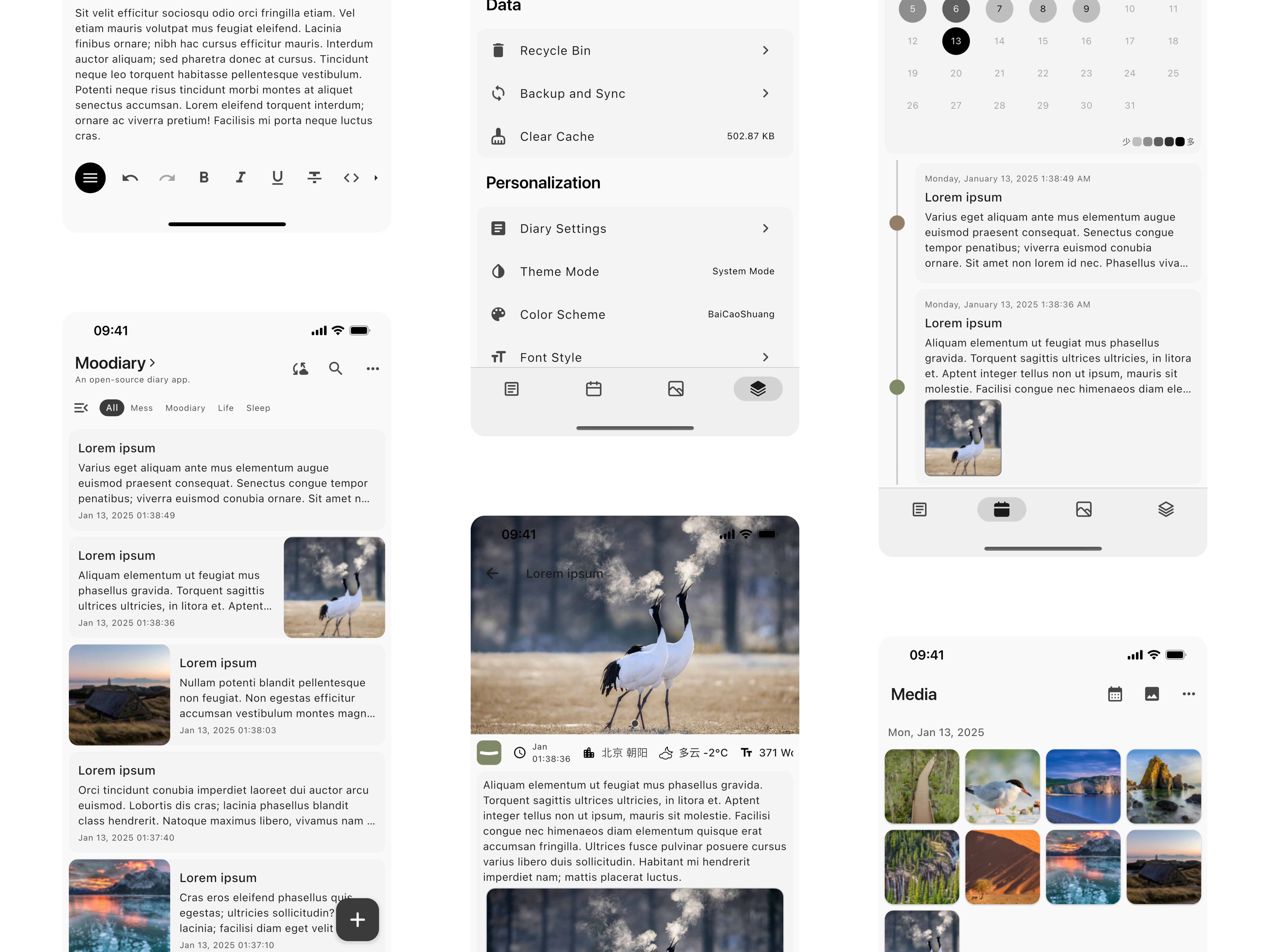 moodiary screenshot 2