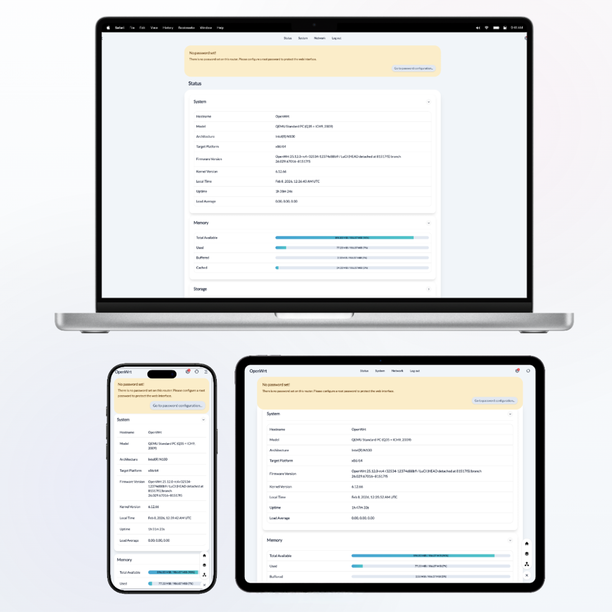 luci-theme-aurora screenshot 1