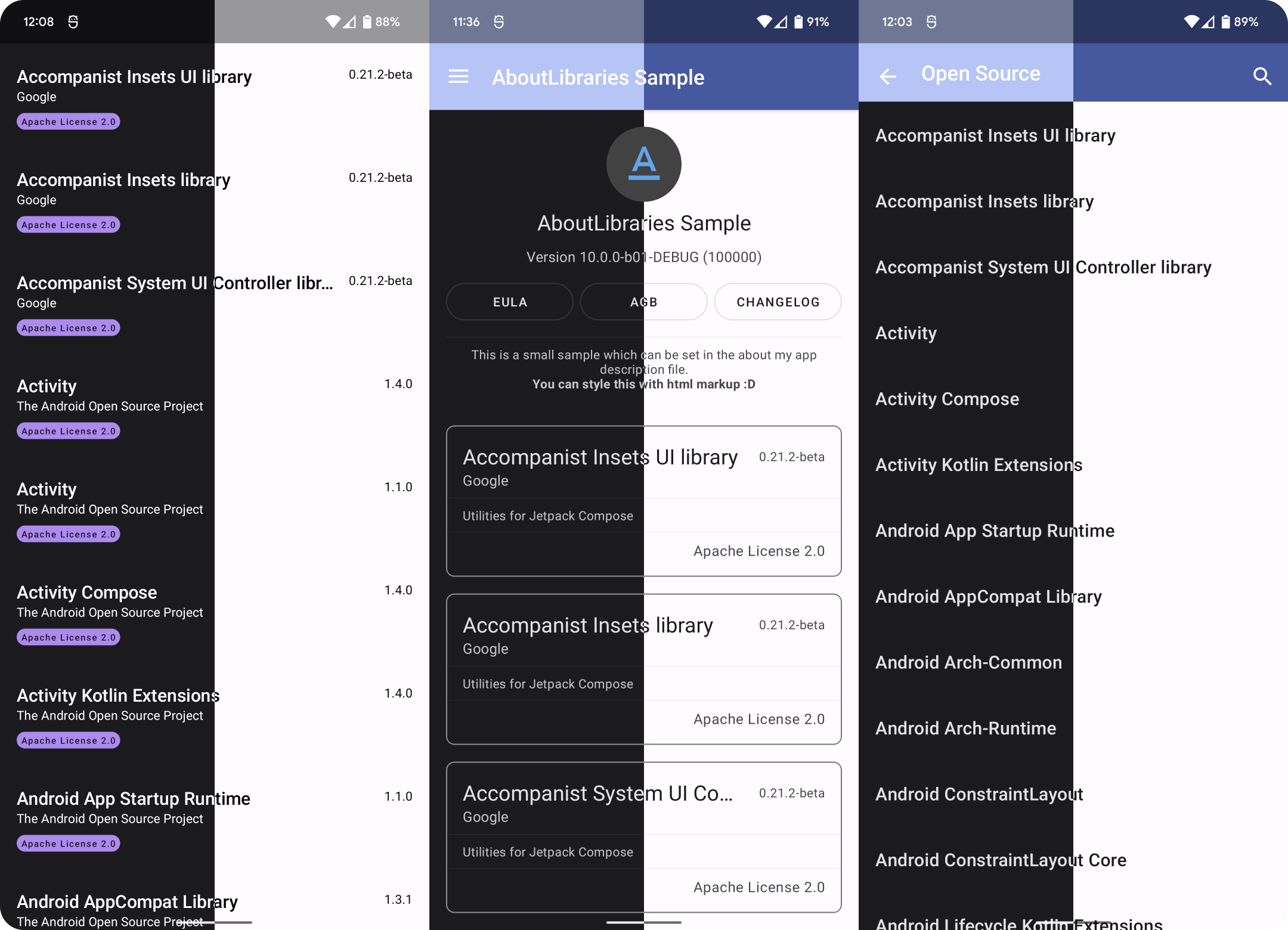 AboutLibraries screenshot 1