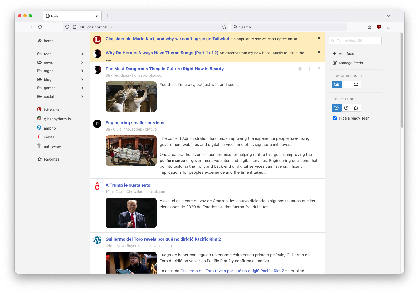 feedi screenshot 1