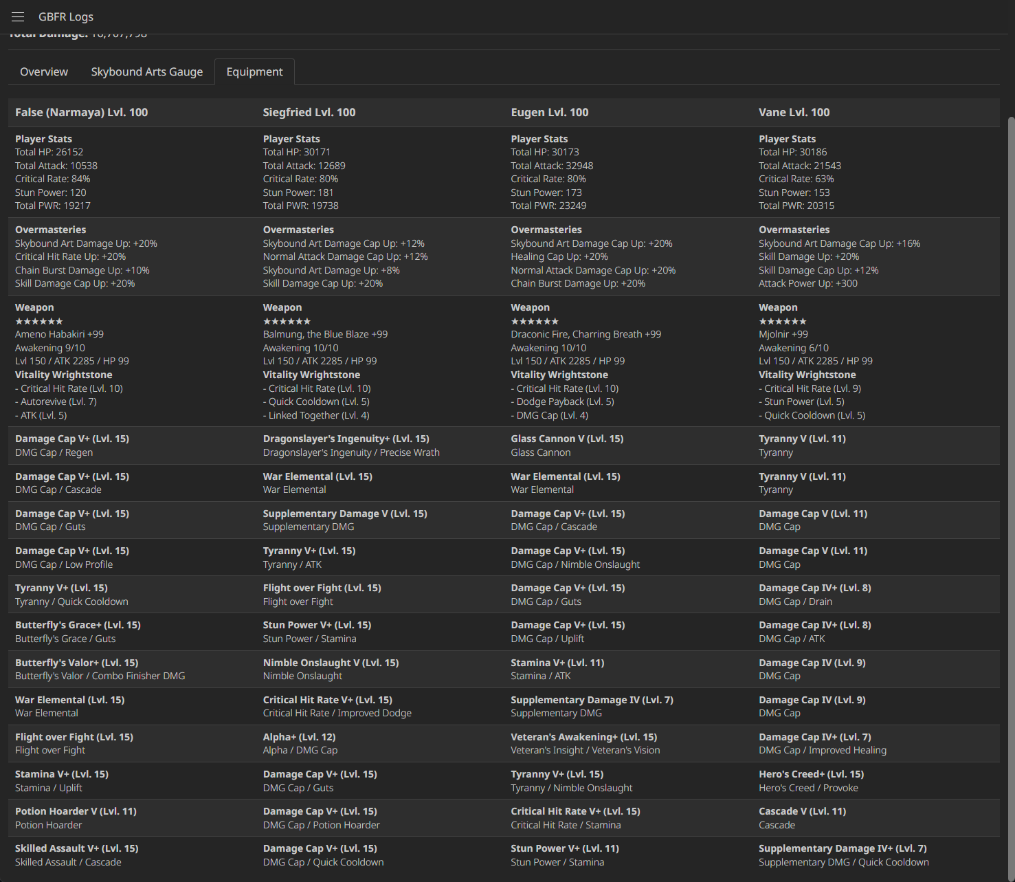gbfr-logs screenshot 7
