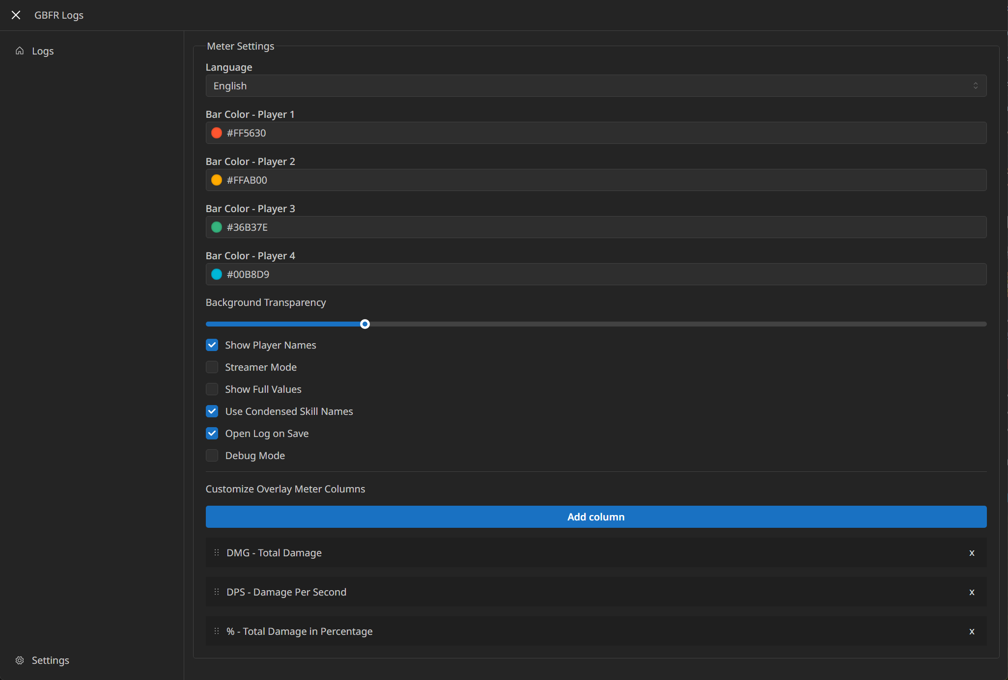 gbfr-logs screenshot 9
