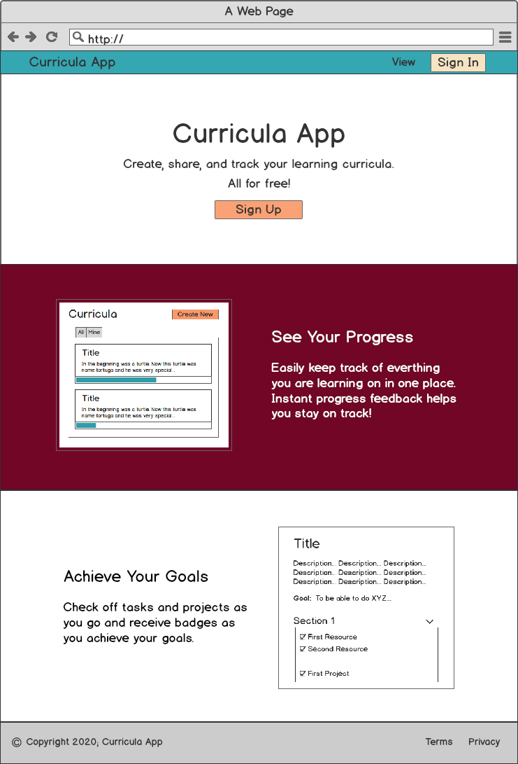 curriculum-app screenshot 1