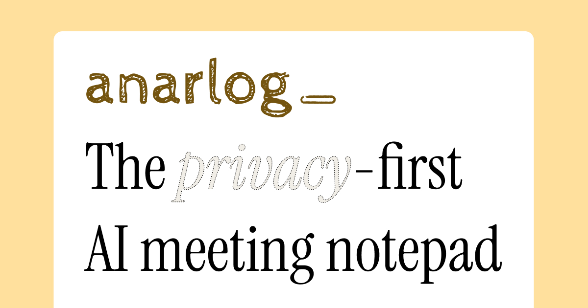 anarlog screenshot 1