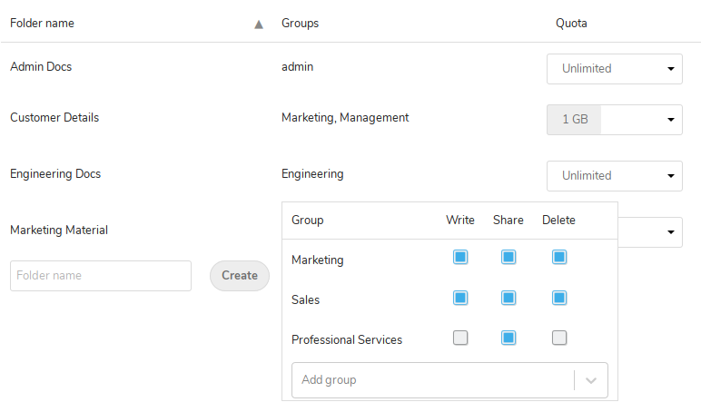 groupfolders screenshot 2
