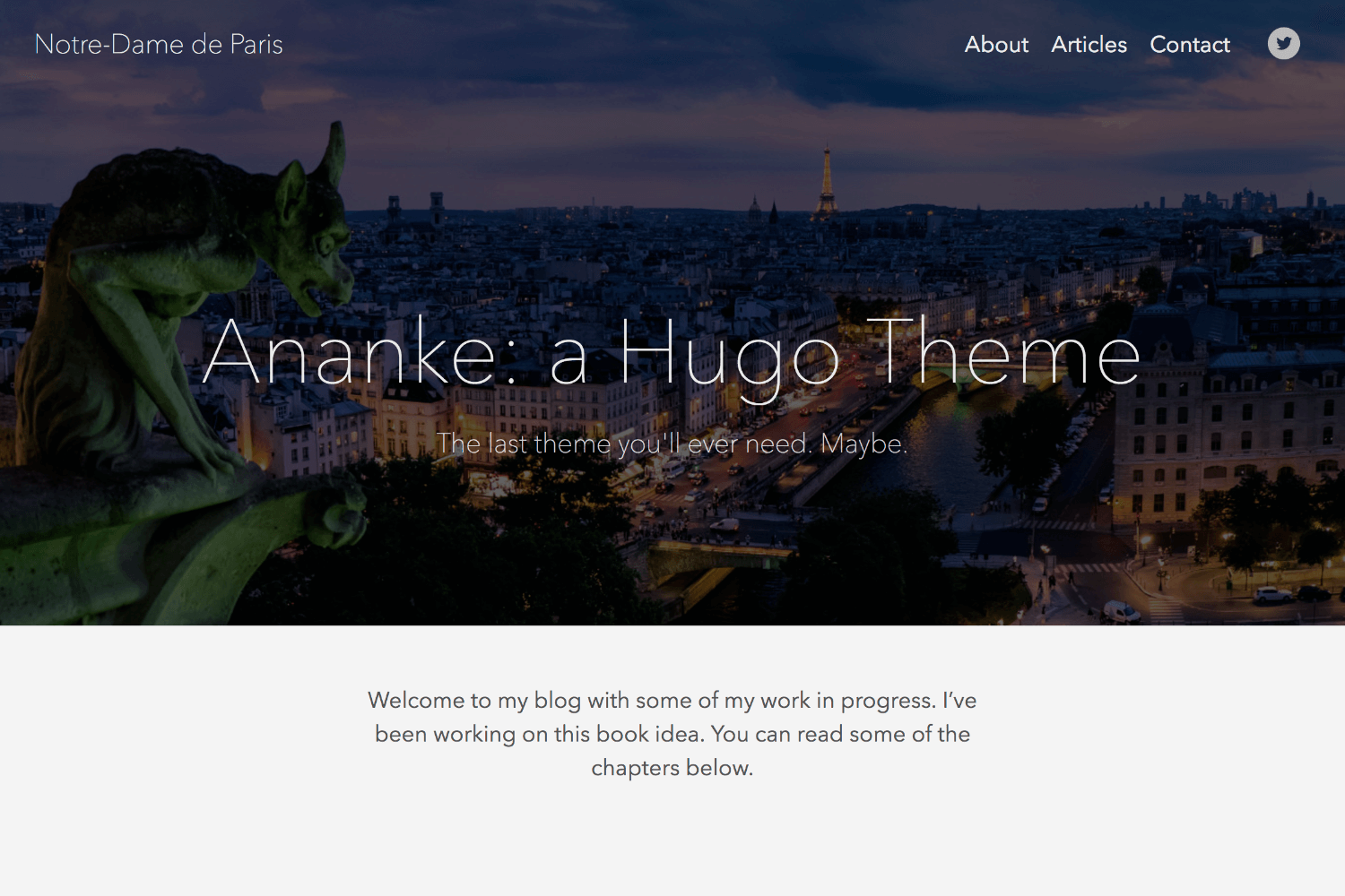 gohugo-theme-ananke screenshot 1