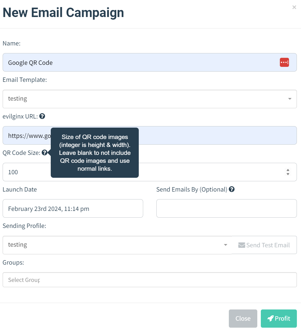 evilgophish screenshot 4