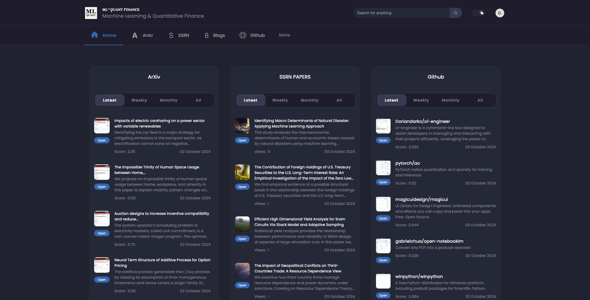 financial-machine-learning screenshot 2