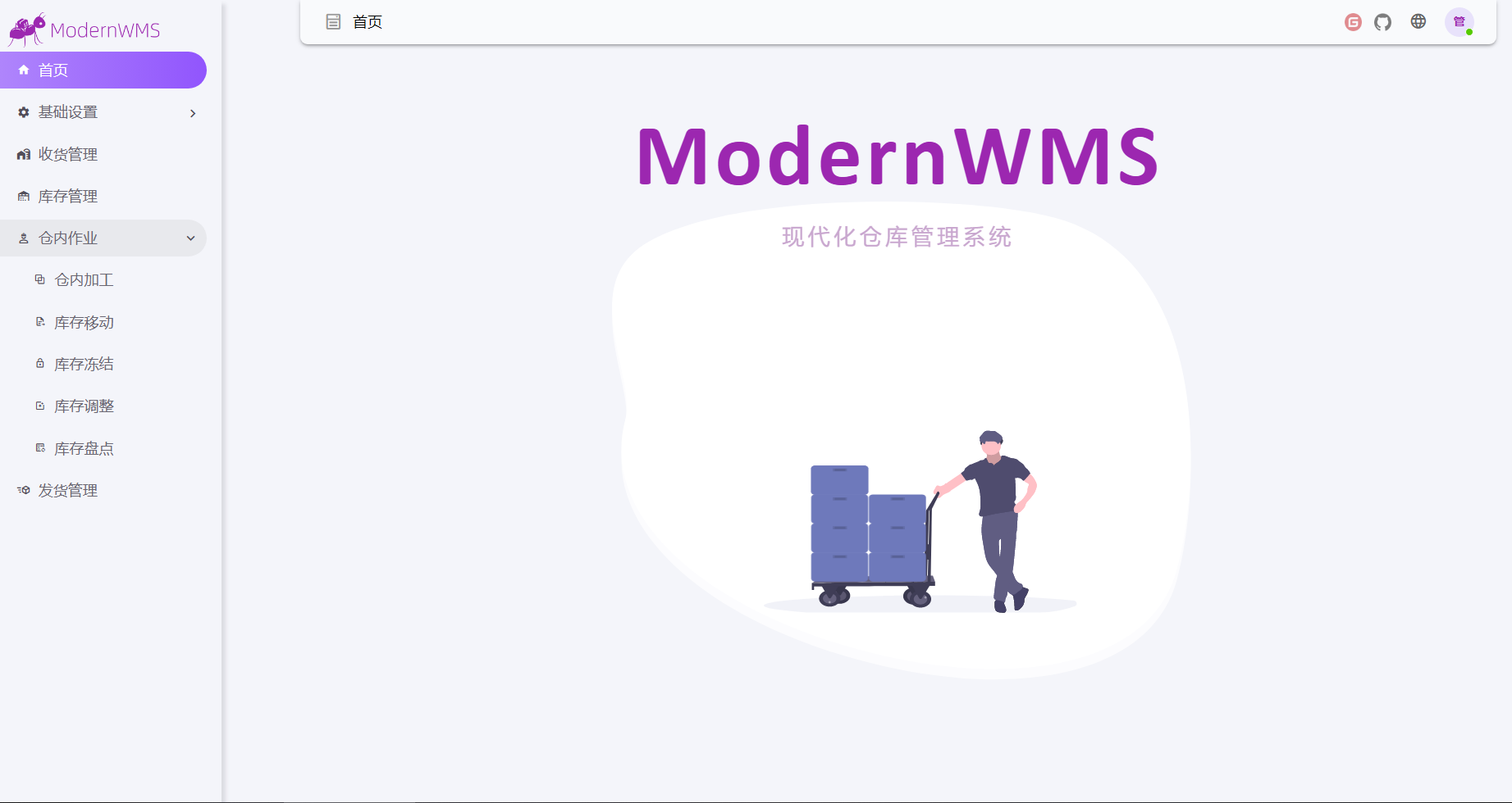 ModernWMS screenshot 2