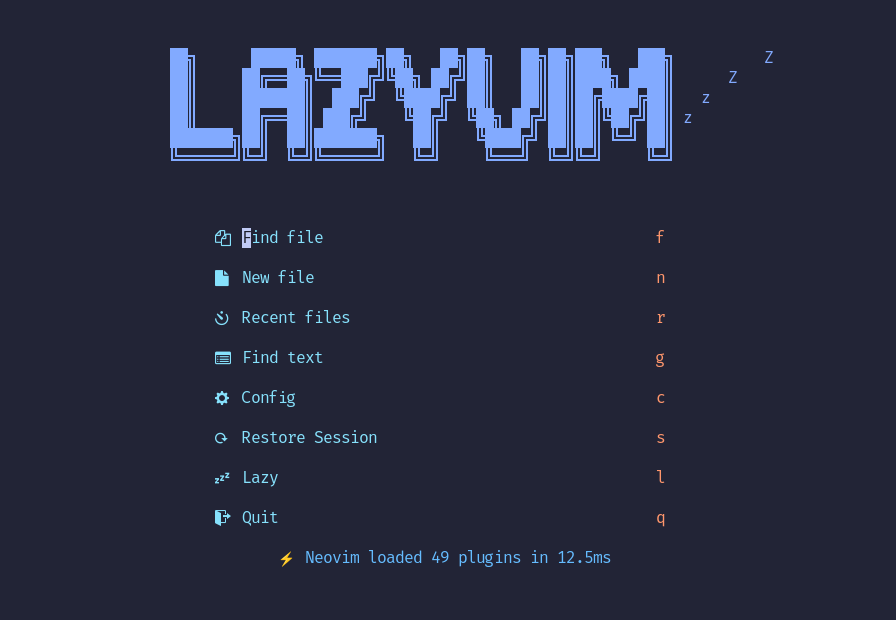 LazyVim screenshot 1