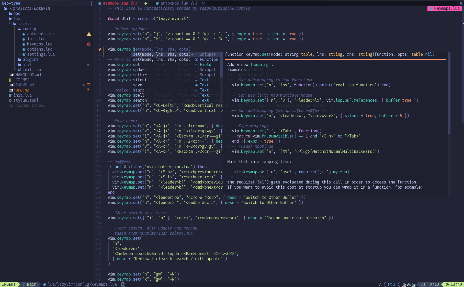 LazyVim screenshot 2
