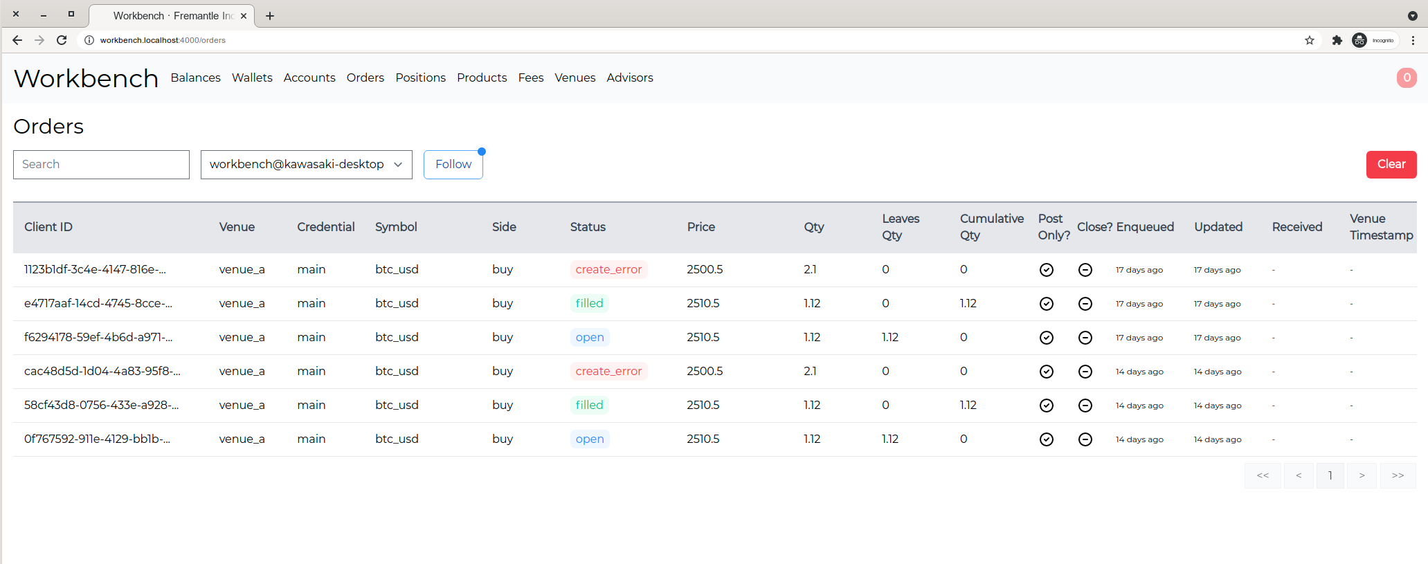workbench screenshot 1