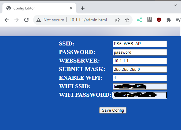 PS4_PS5-ESP8266-Server screenshot 3