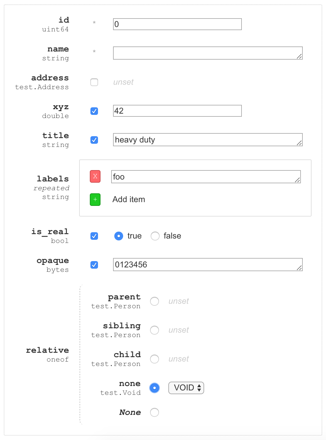 grpcui screenshot 3