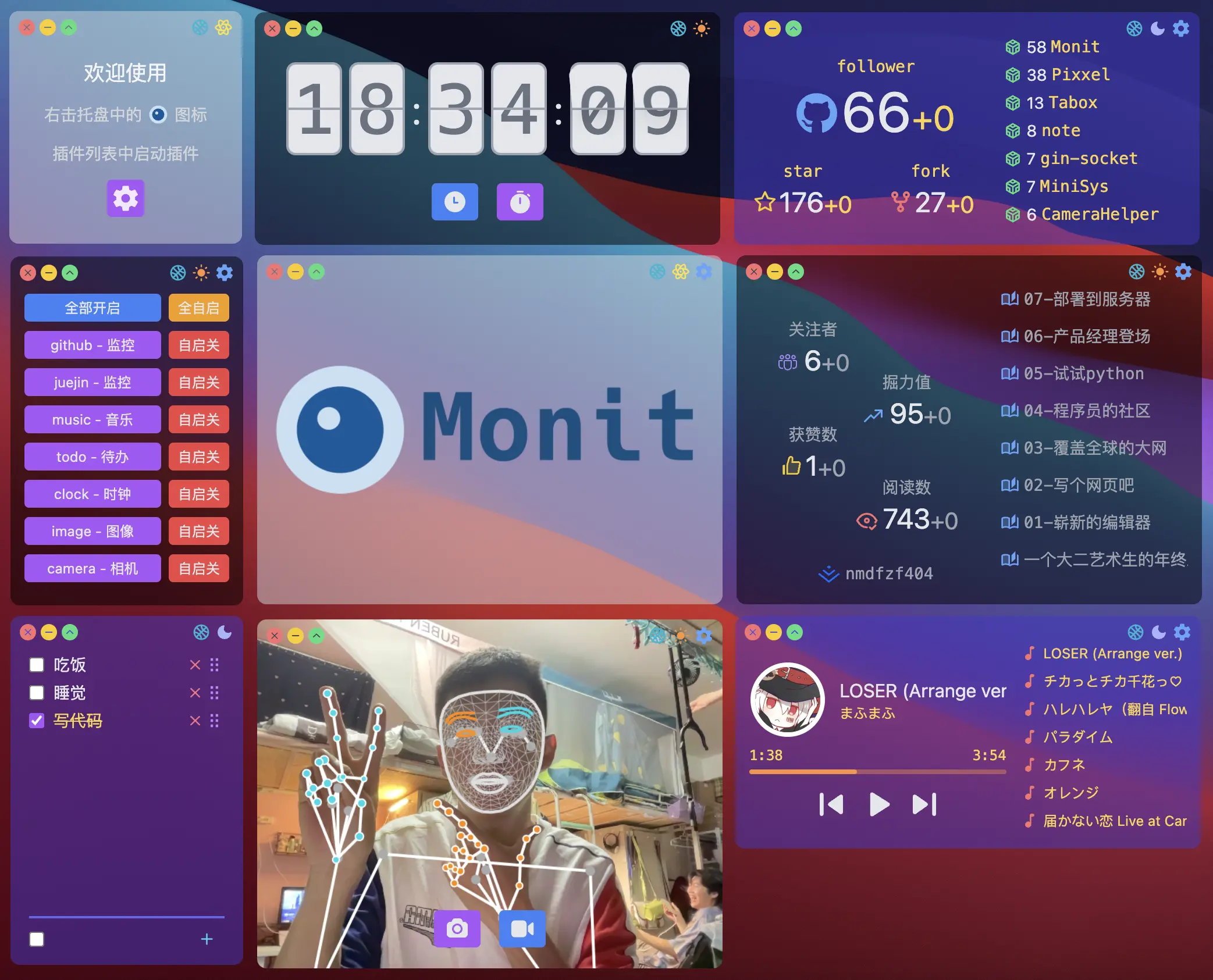 Monit screenshot 1