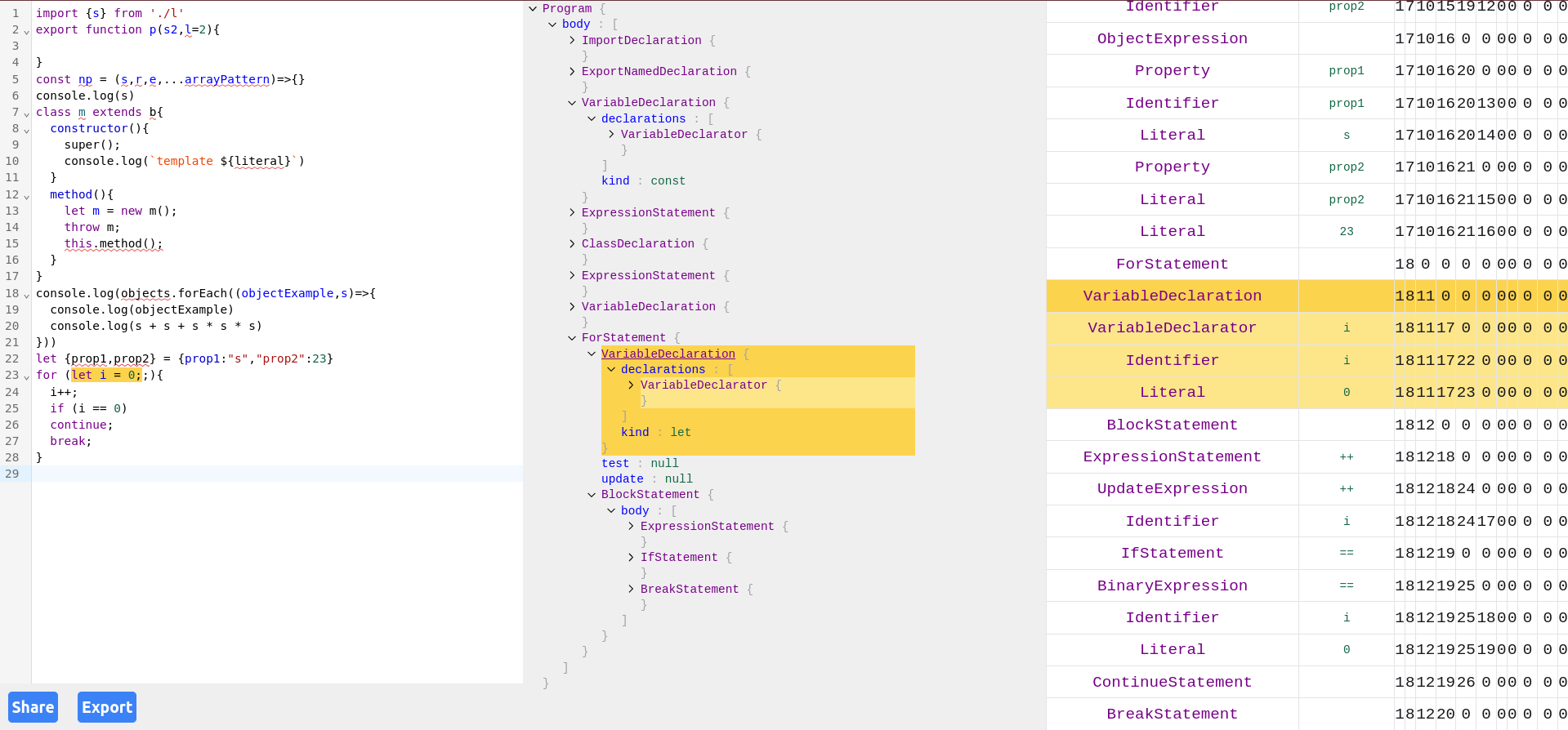 AbstractSyntaxTree screenshot 1