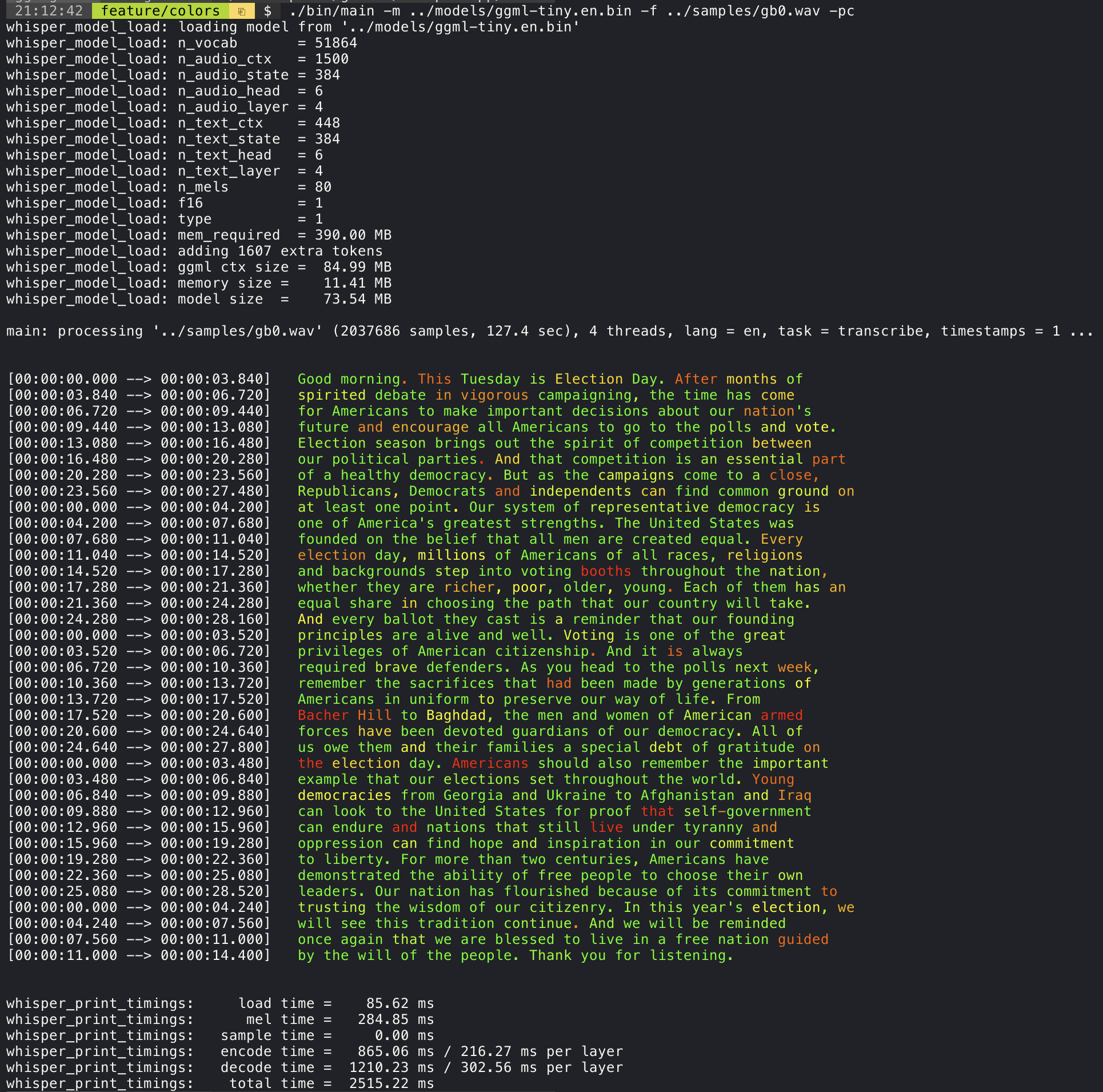 whisper.cpp screenshot 2