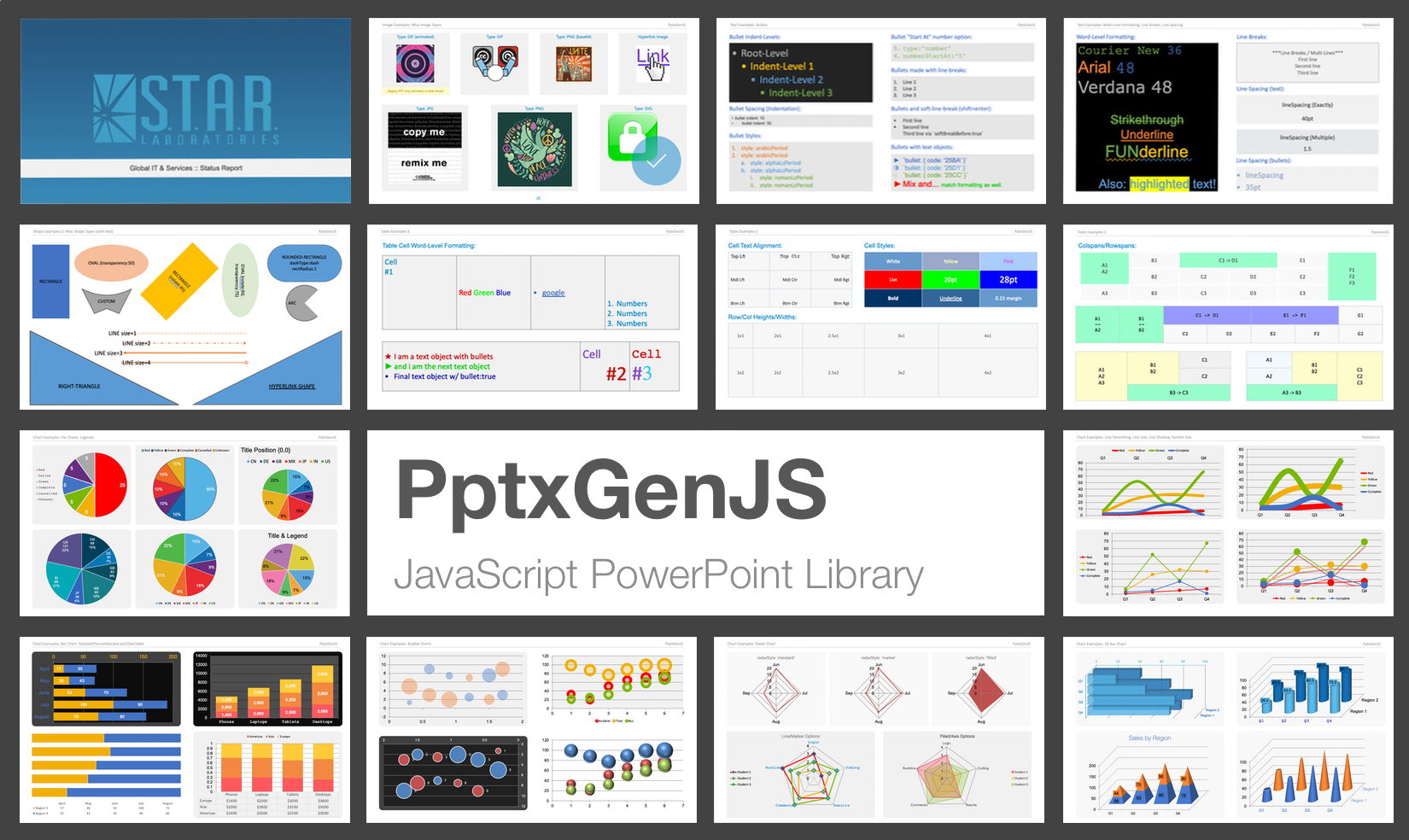 PptxGenJS screenshot 1