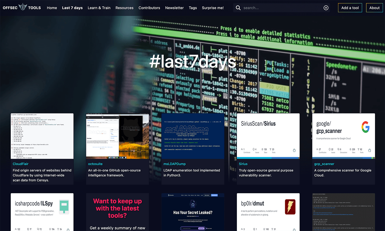 offsectools_www screenshot 1