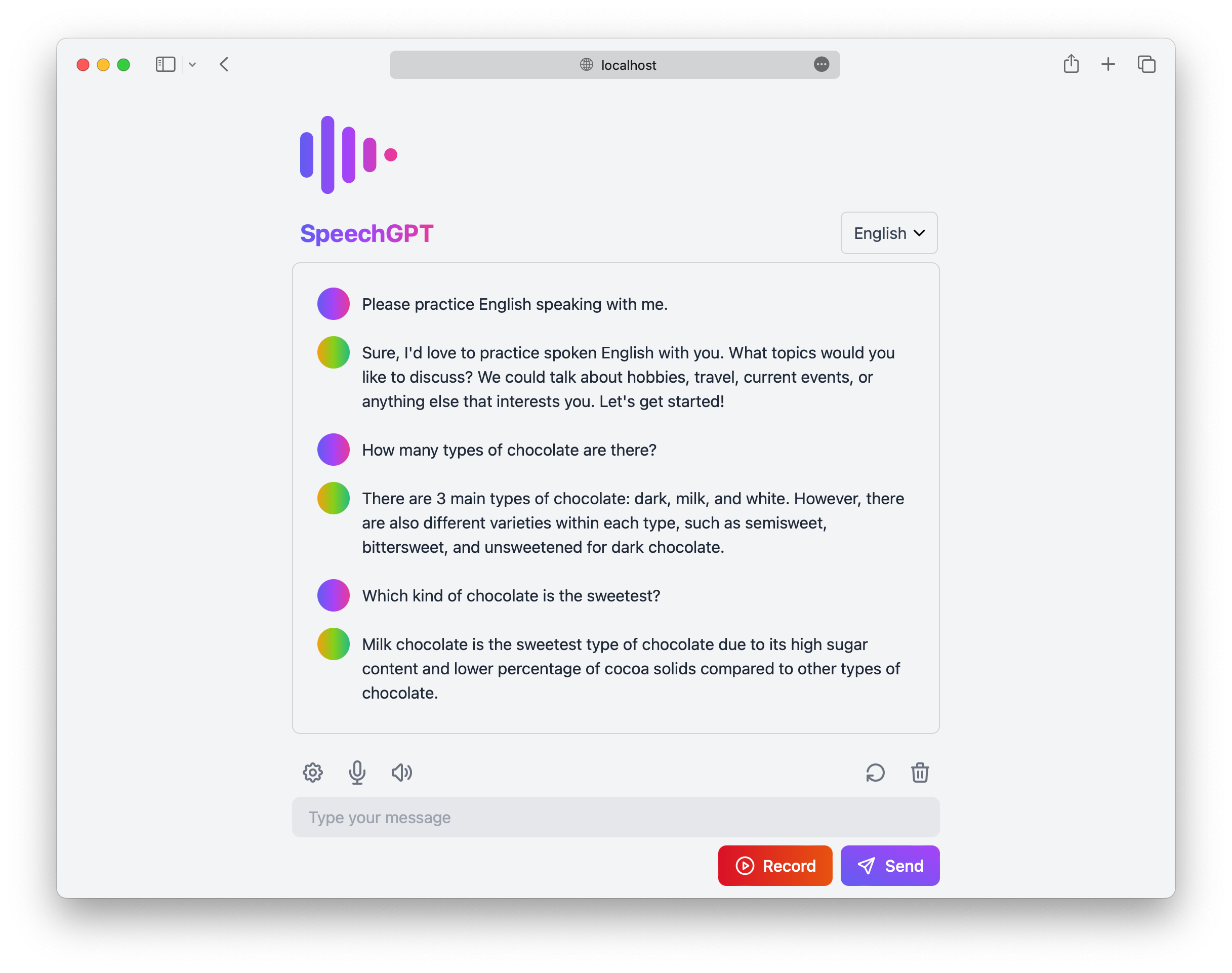 speechgpt screenshot 2