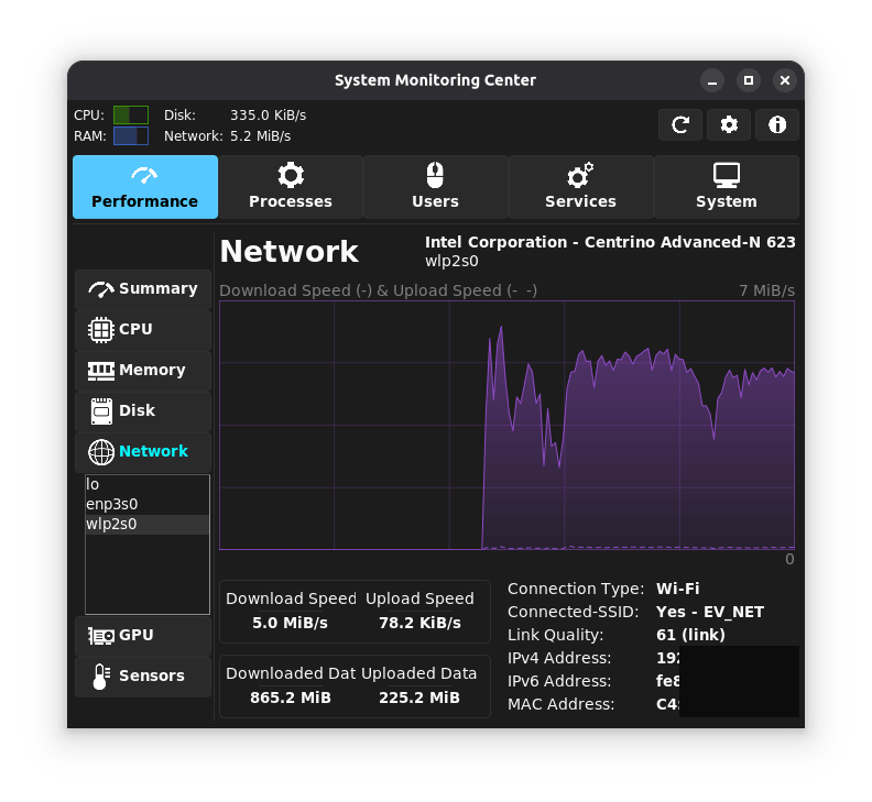 system-monitoring-center screenshot 9