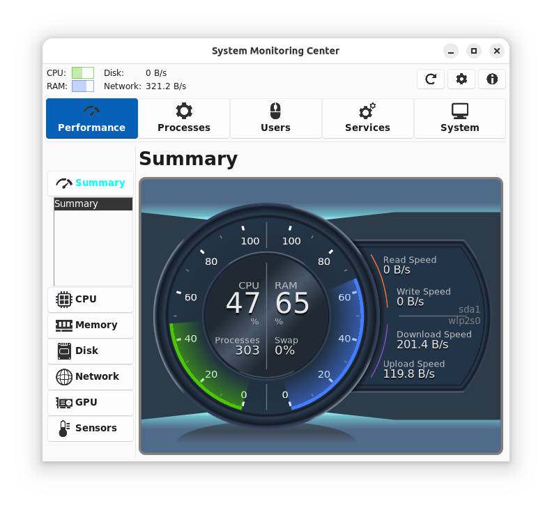 system-monitoring-center screenshot 3