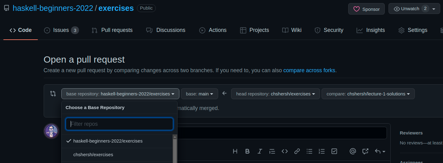 exercises screenshot 1