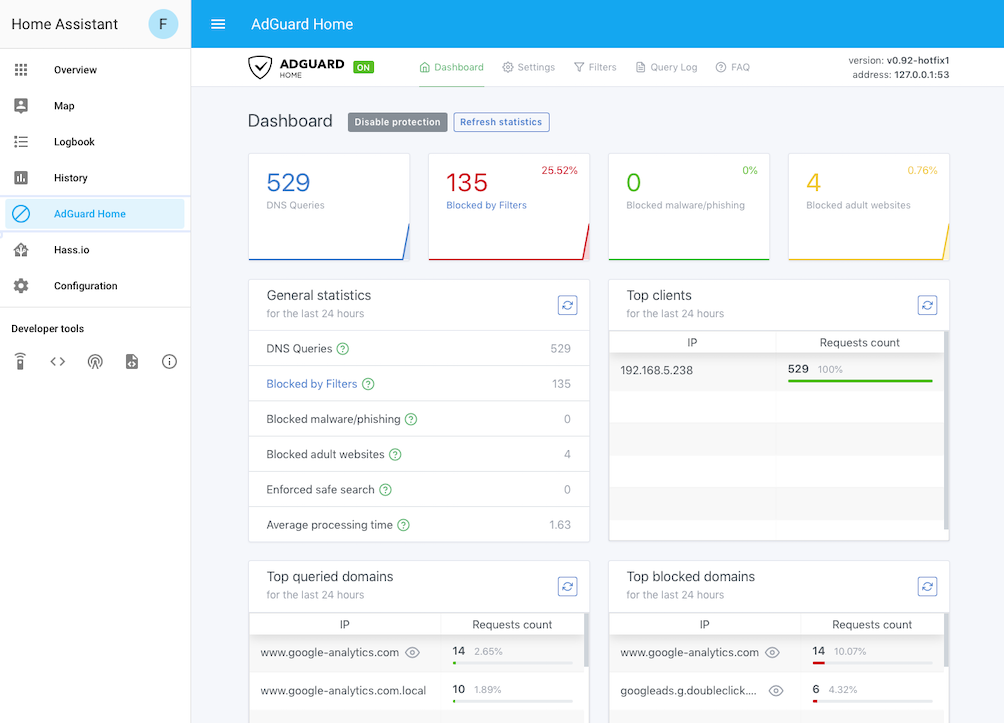 addon-adguard-home screenshot 3