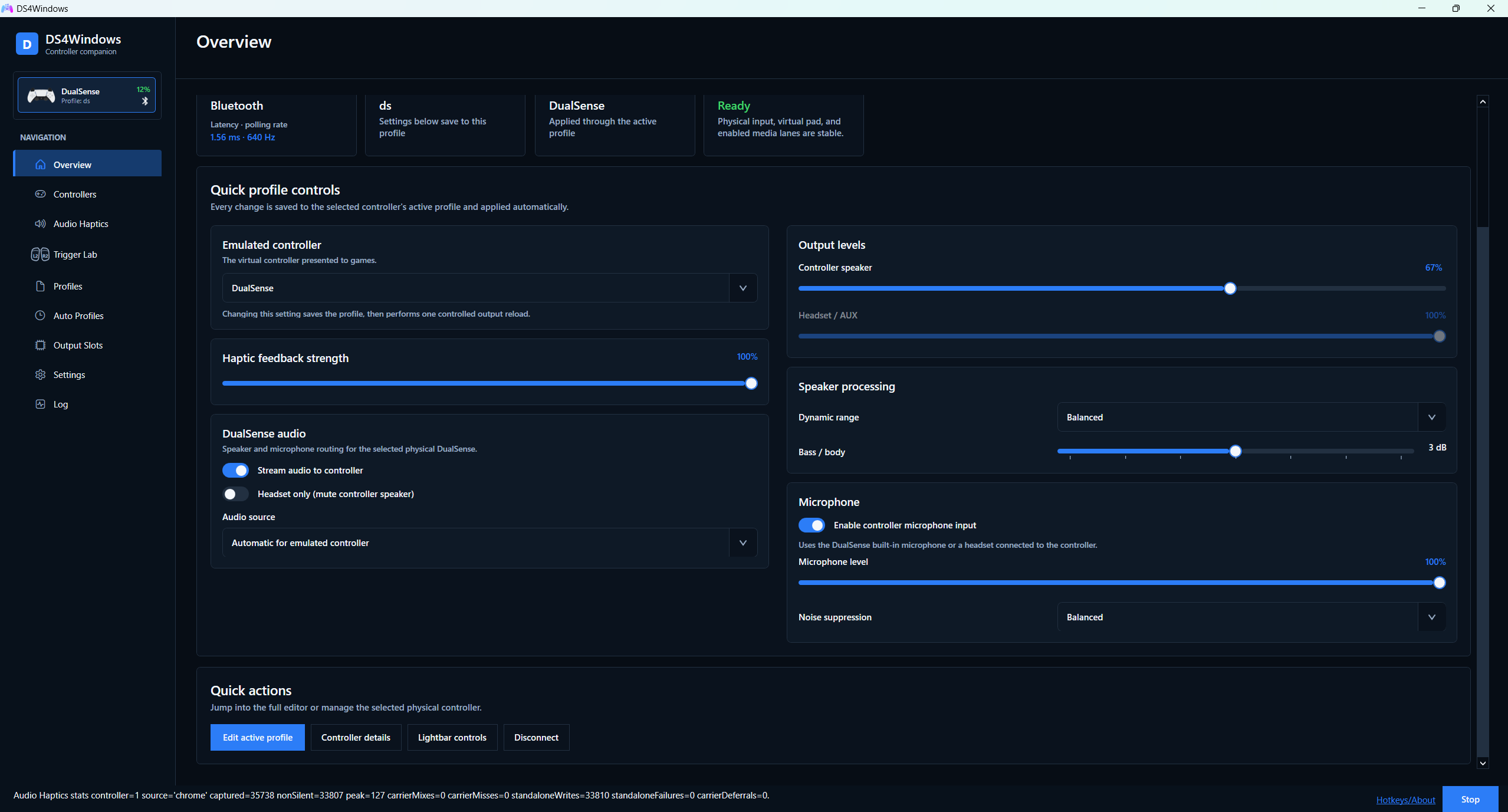 DS4Windows screenshot 1