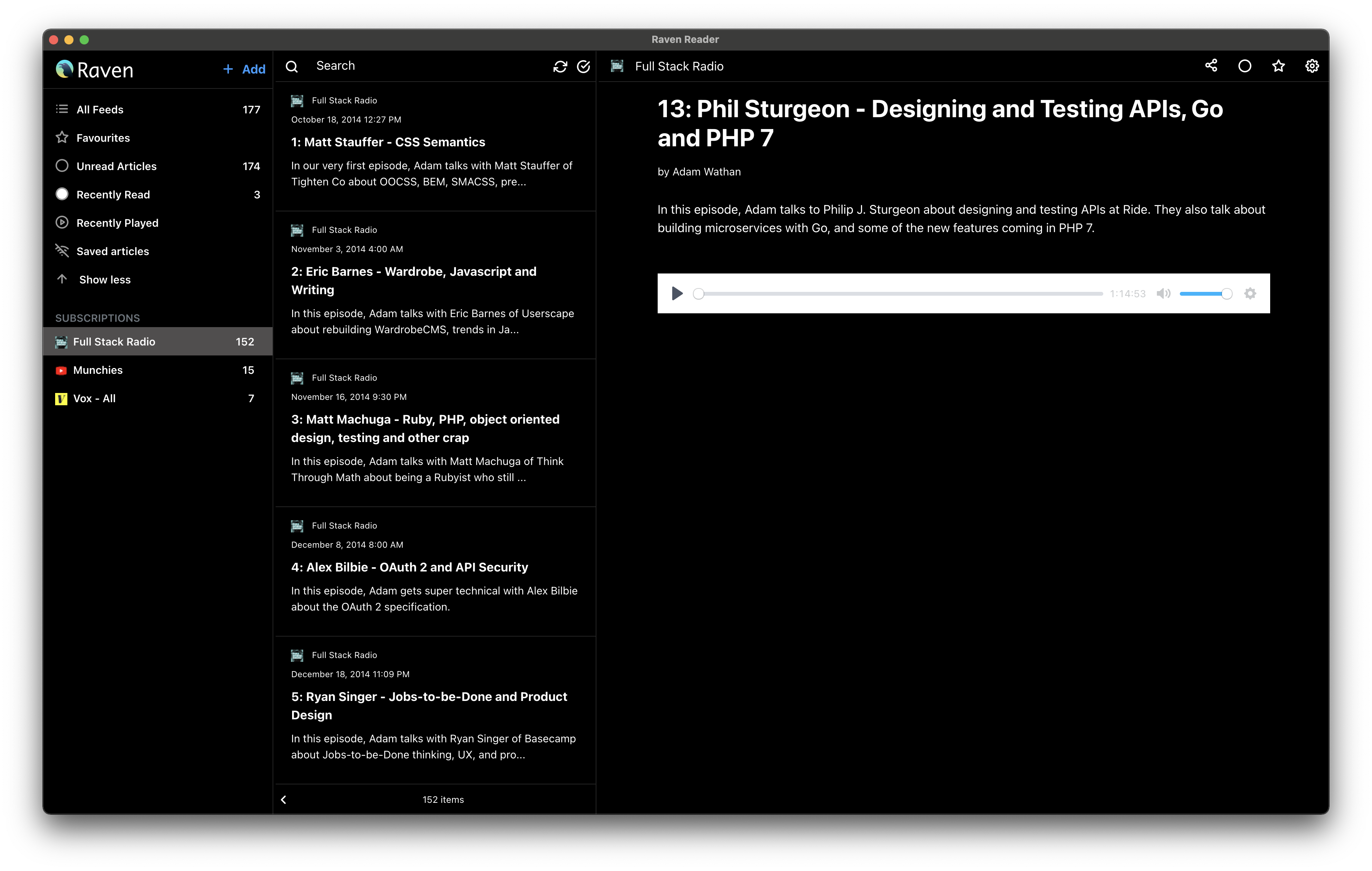 raven-reader screenshot 3