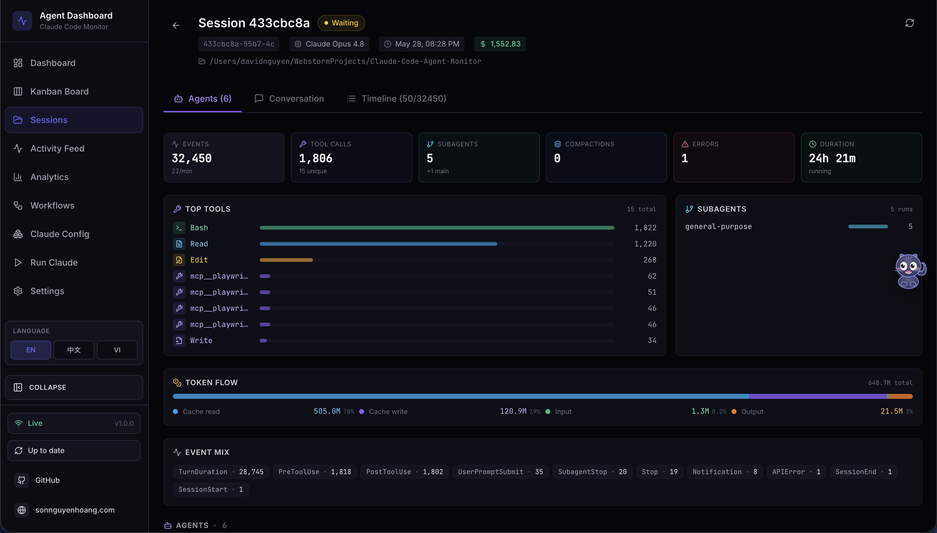 Claude-Code-Agent-Monitor screenshot 6